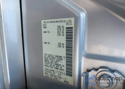 2011 Nissan Altima 2.5 из США, поврежденный, VIN 1N4AL2AP9BC177611